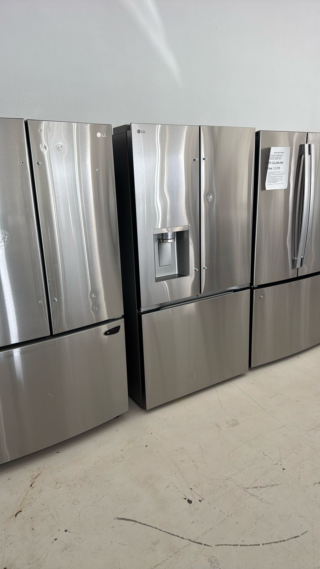 24 cu. ft. Counter Depth MAX Zero Clearance 3-Door French Door Refrigerator with Craft Ice in PrintProof Stainless Steel