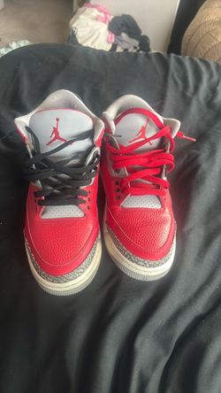 Air Jordan 3 Red Cement Sneakers