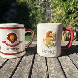 Rae Dunn Harry Potter Gryffindor Mugs