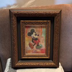 Vintage Frame. Mickey Mouse Picture.  11x13