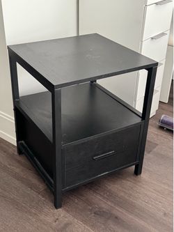 Black single nightstand
