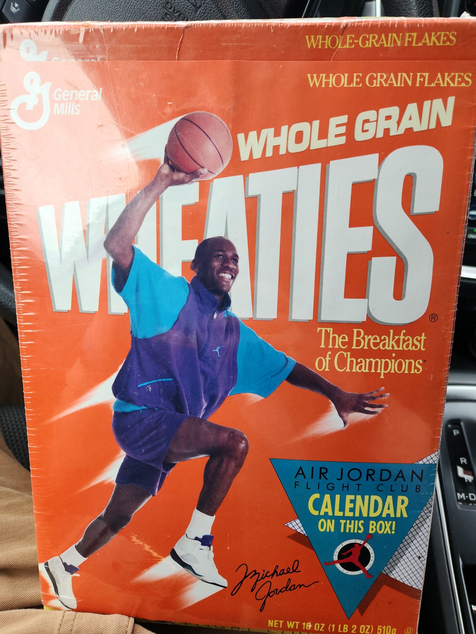 Michael Jordan 1991 FLIGHT CLUB Wheaties Box Unopened Sealed