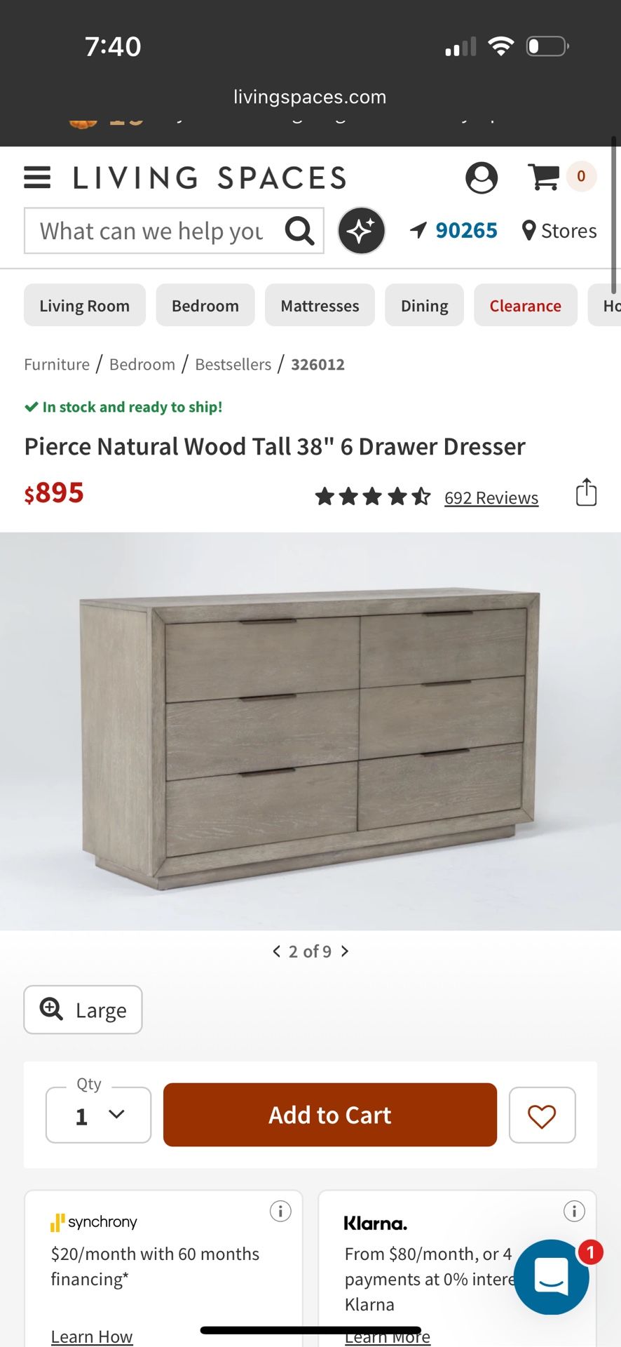 Brand New Wood Dresser and Two Matching Night Stands 