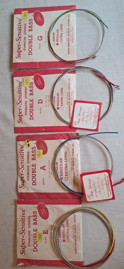 Upright bass string set - Super-Sensitive -