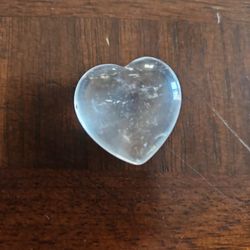 Clear Quartz Heart Crystal