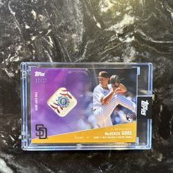 Mackenzie Gore First Win Topps Card Relic 12/25