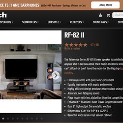 Home Theater Sound System:Klipsch speaker & YAMAHA Receiver