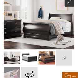 Ashley Huey Bedroom Set Bed, Dresser And Nightstand 