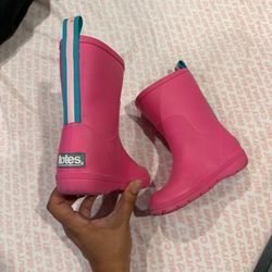 Totes Pink toddler rain boots 7-8
