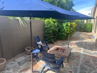 Adirondack Chairs & side table