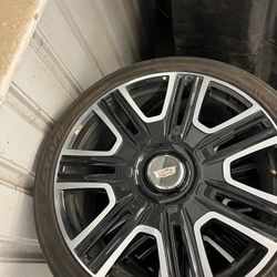 24 inch rims ( 3 tires still decent)