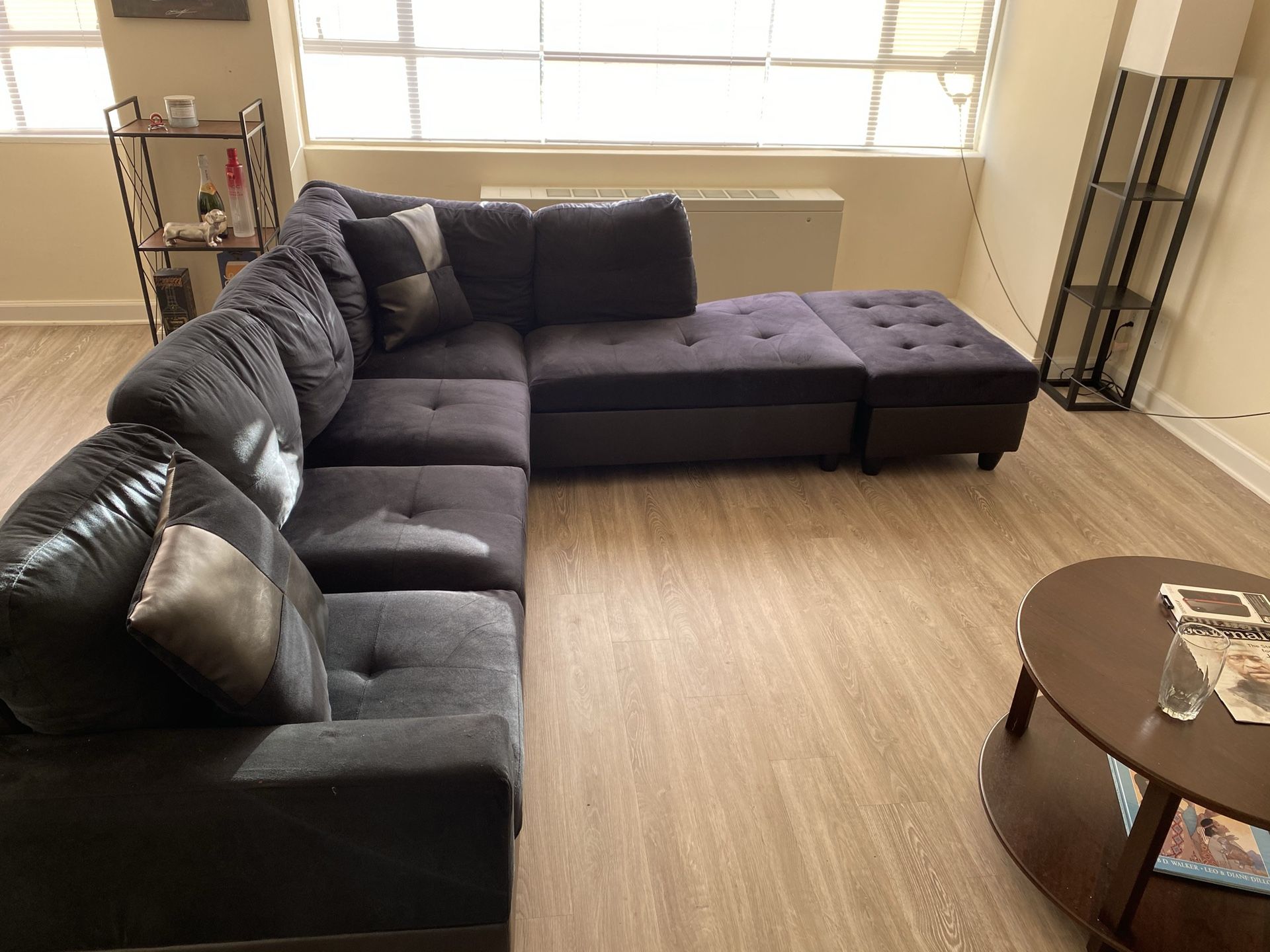 Couch/Sofa Sectional and Ottoman
