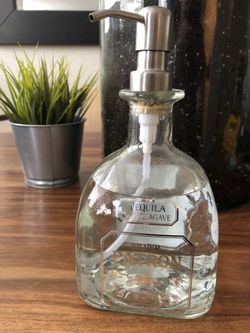 Patron Bottle Hand Sanatizer, liquid Soap or lotion dispenser