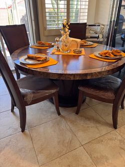 Dining table with four chairs