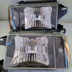 87-91 Ford F150 F250 F350 87-91 Bronco Headlights Luces Micas Calaveras Faros Faroles Focos Headlamps 