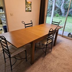 IKEA Table And Chairs, Expandable