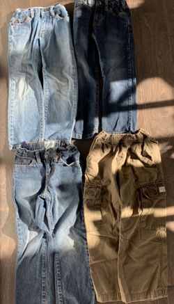 4 pair Boys jeans/pants size 5