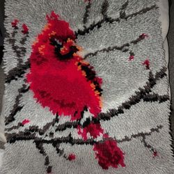 Cardinal Latchhook Tapestry/Carpet Mat