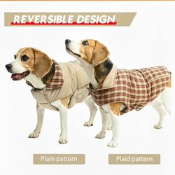 Reversible Dog Winter Coat, 