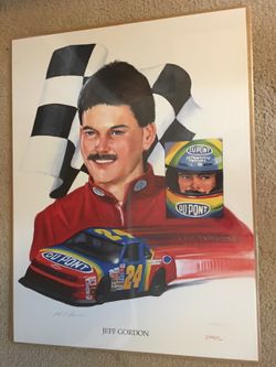 Jeff Gordon Litho signed by artist Phil Starke and #d! Nice!