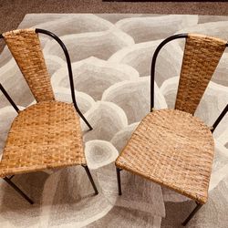 Set of rattan chairs 
