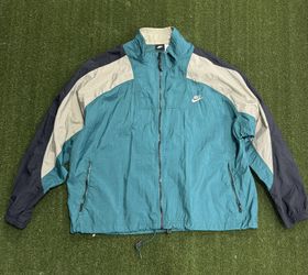 nike blue and green vintage jacket