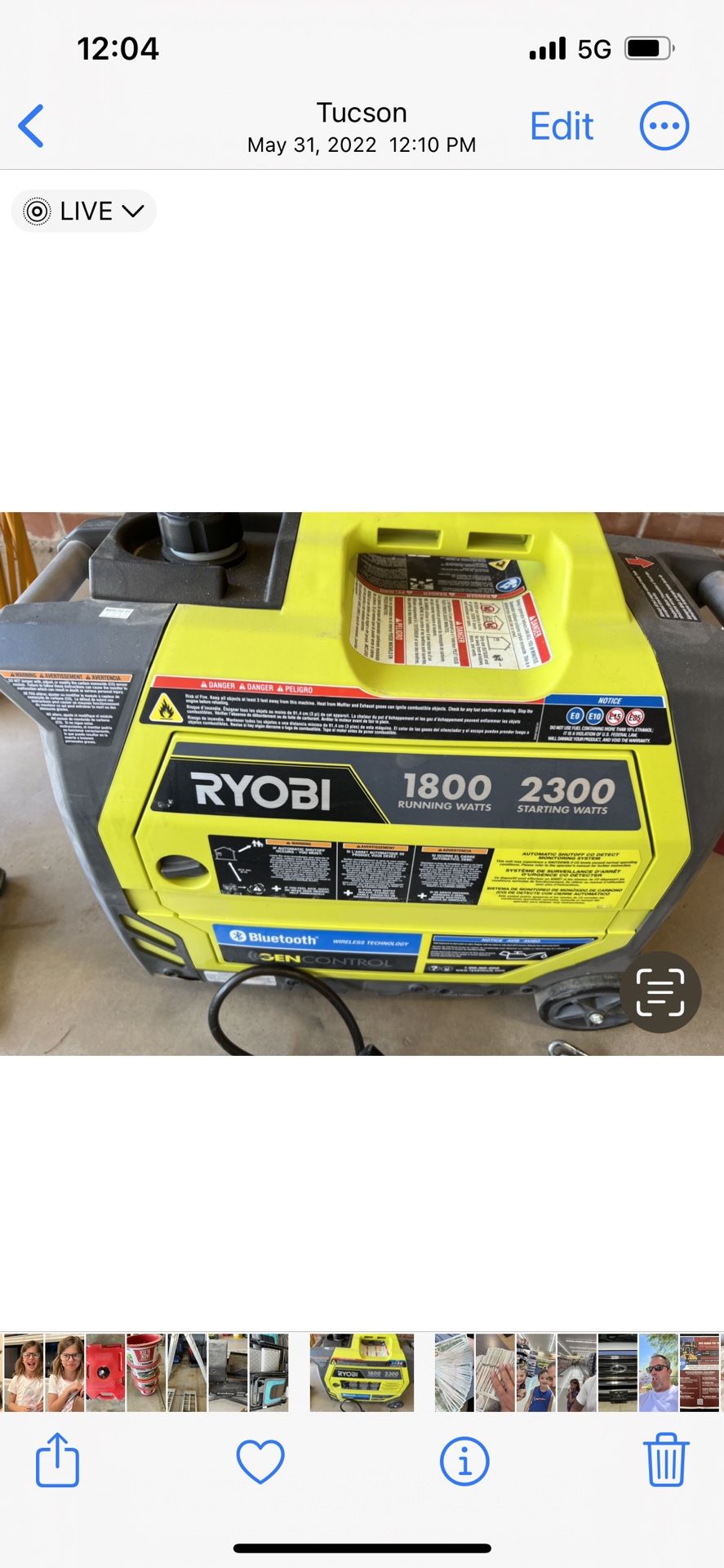 Ryobi Generator