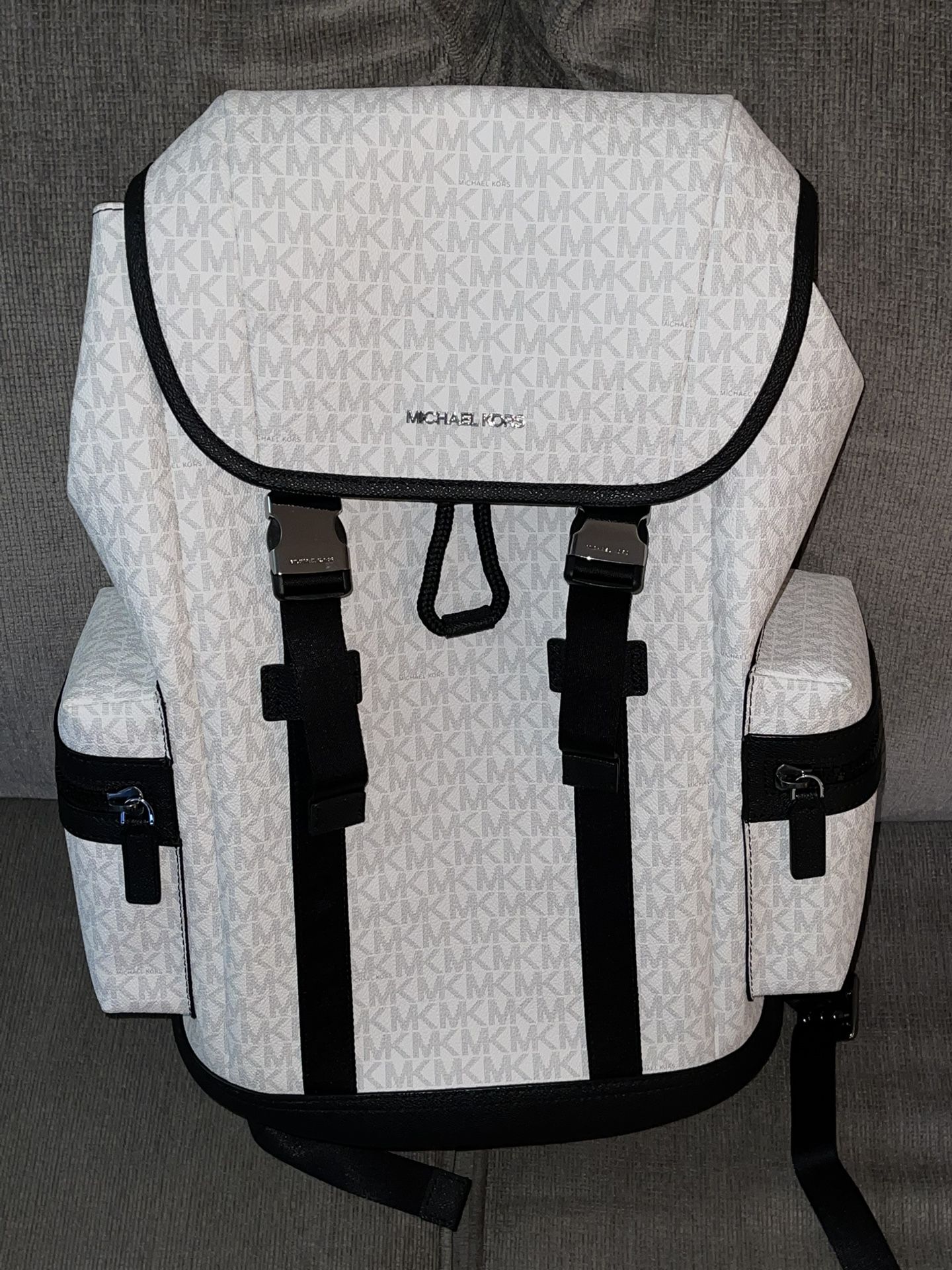 Michael Kors Men’s Cooper Bright White Backpack Brand New