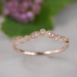 18k Rose Gold Wedding Band (just the Band) 