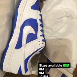 Nike Dunk Low Racer Blue Sizes 8M, 9M, 10.5M, & 11M