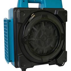XPOWER X-2580 1/3HP 550 CFM Air Mover – Sealed Motor Low Profile Carpet Dryer – Air Blower Build-In GFCI Power Outlets & Hour Meter Dryer Floor Fan