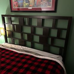 West Elm Queen Size Headboard, Frame & Box Spring