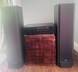 Nakamichi TA-1A High Definition Tuner Amplifier + 2 Cerwin Vega Speakers
