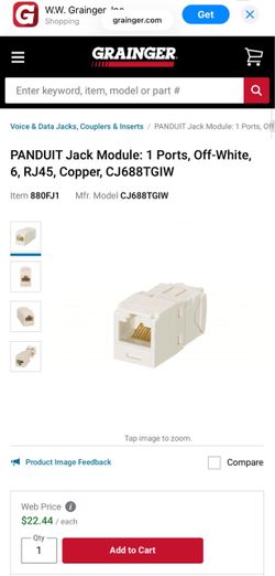 Low Voltage Panduit jacks