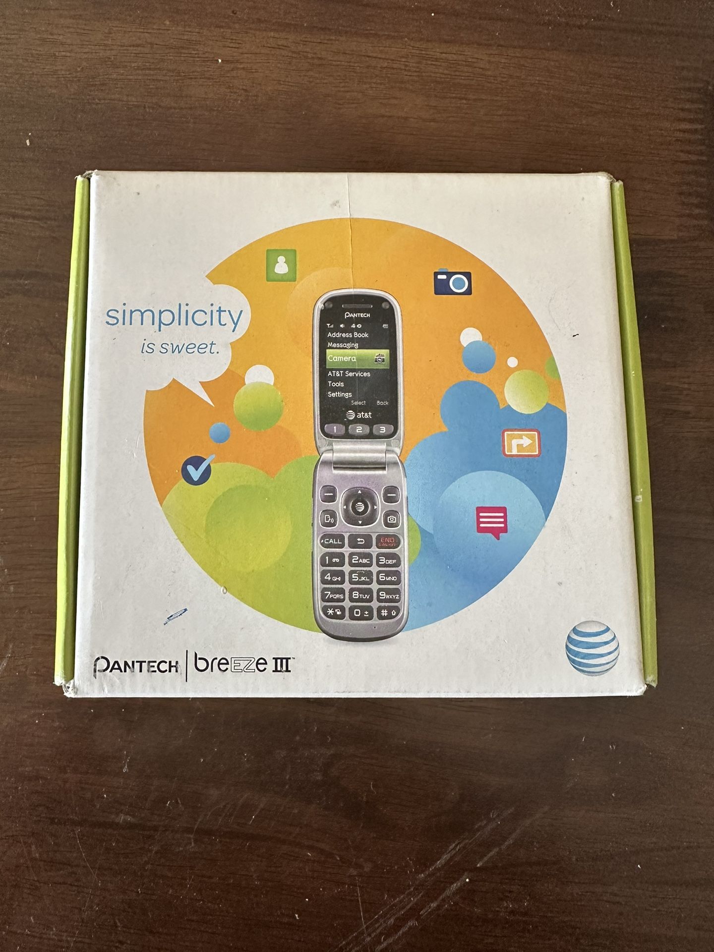 Pantech Breeze 3 Basic Flip Phone Only