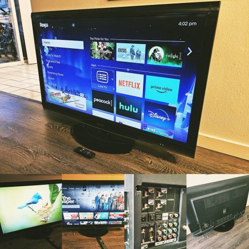 Sharp AQUOS 55" Smart TV  w  4K Roku - 120hz Gaming/Sports - 5 HDMI - Dolby Surround Sound (MSRP $2,000)