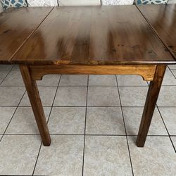 Wooden Drop Leaf Dining Table