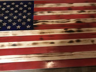 Wooden American Flag