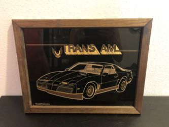Trans am car picture 18” x 14”