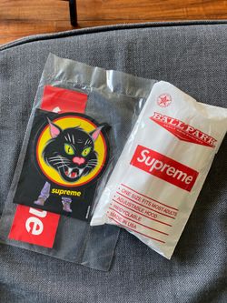 Supreme ballpark poncho and sticker pack