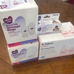 Mom Nursing Pads, Bag Storage , & Balm 