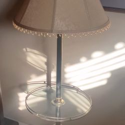 Glass / Brass Table Lamp