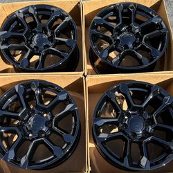 18” Chevy Silverado Tahoe factory wheels rims gloss black new