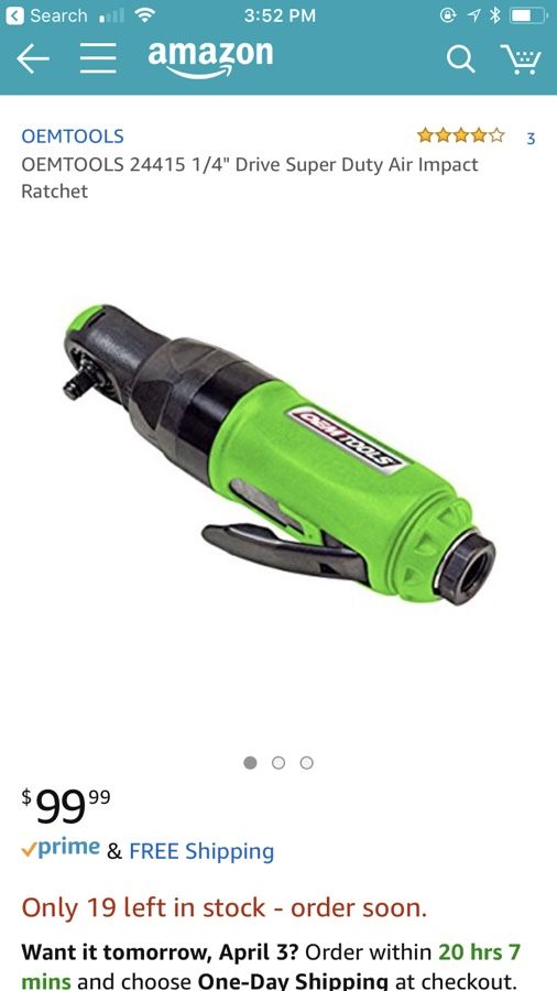 (New in box) OEM Tools 1/4” Drive Super Duty Air Impact Wrench