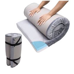 Waterproof Portable Camping Mattress | 72x24x3" Memory Foam Floor Bed Futon