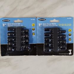 Metric and SAE Tool 18 PC Magnetic Quick Release Nutsetter Bit Driver Set