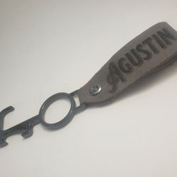 Custom Touchless Keychain Suede Strap