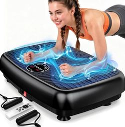 Vibration Plate Exercise Machine – Dual Motor, Full Body Workout, Resistance Bands, 450 Lb Capacity