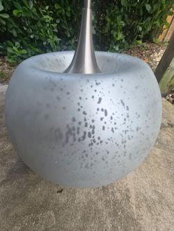 Beautiful modern glass hanging light fixture