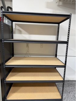 Shelf storage, metal & wood